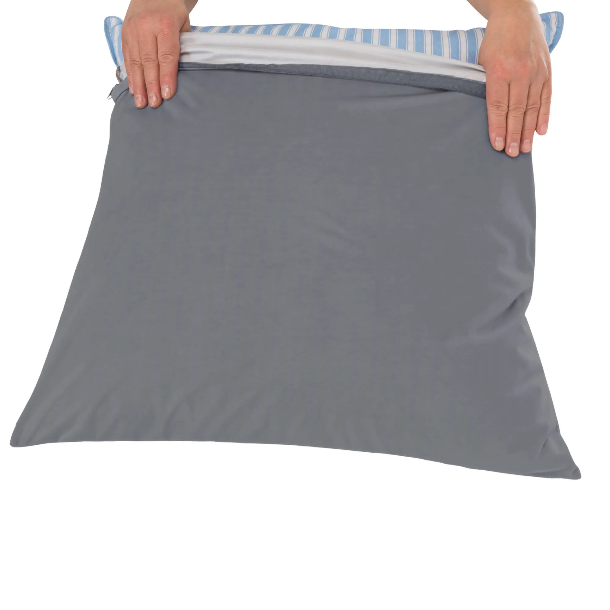 Hoofdkussenhoes<Blancheporte Ondoorlatende kussenbeschermer Tencel® antracietgrijs