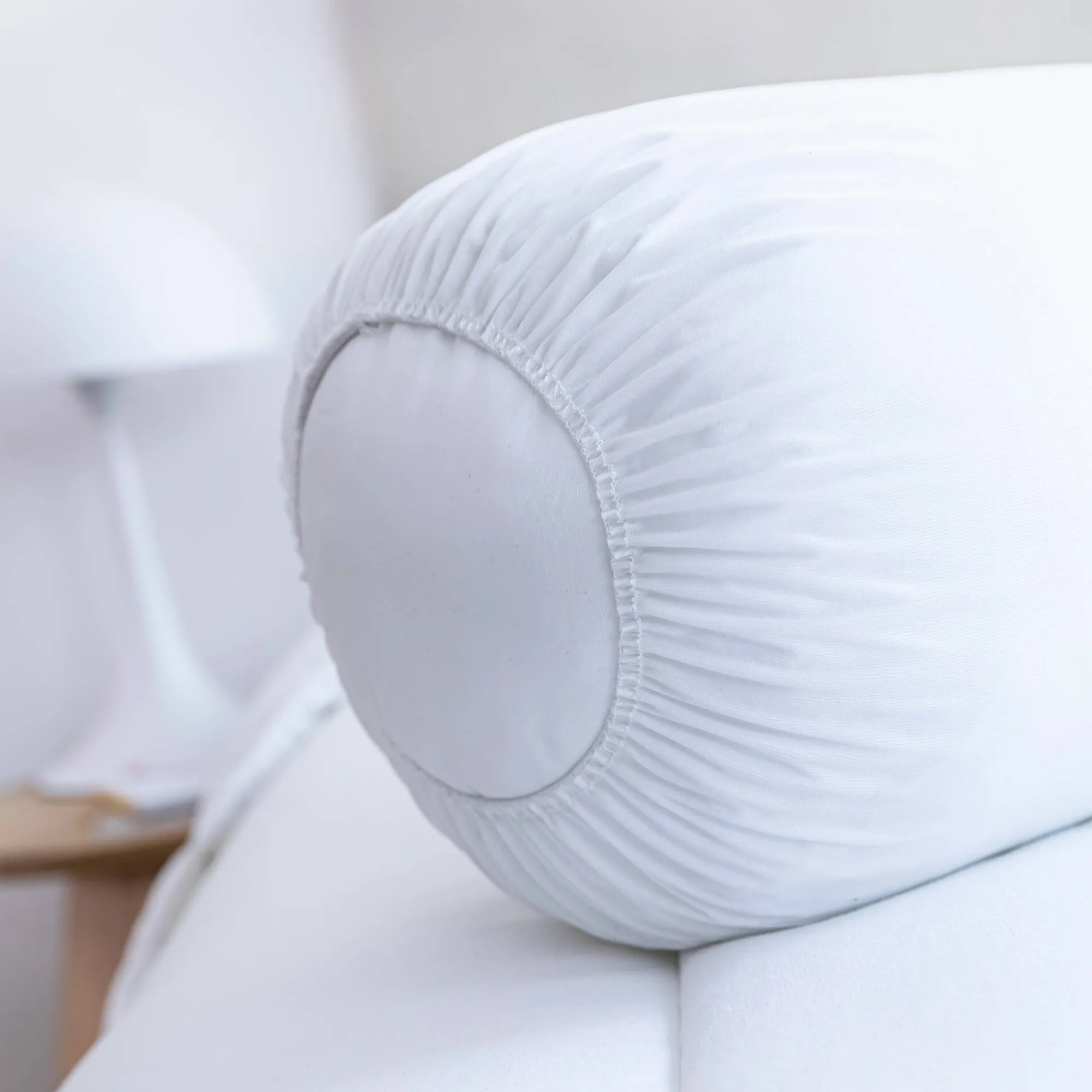 Hoofdkussenhoes<Blancheporte Ondoorlatende ondersloop voor peluwkussen wit
