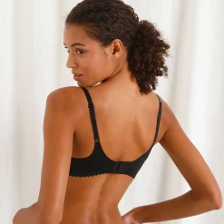 Beha<Dim Onzichtbare beha in microvezel Body Touch - met flexibele beugels zwart