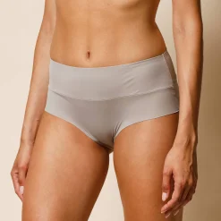 Slip En Shorty<Blancheporte Onzichtbare, comfortabele slip met hoge taille - Set van 2 taupe