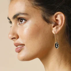 Sieraden En Feestaccessoires|Accessoires En Juwelen<Blancheporte Oorbellen met hangertjes, 'ster en maan' medaillon goudkleurig