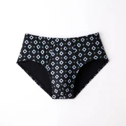 Ondergoed<Blancheporte Open, bedrukte slip met hoge taille - set van 6 blauw + kaki + zwart