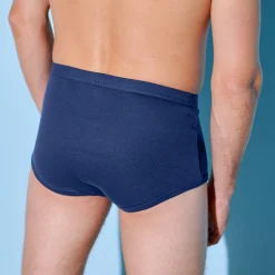 Ondergoed<Blancheporte Open slip met hoge taille - set van 3 marine