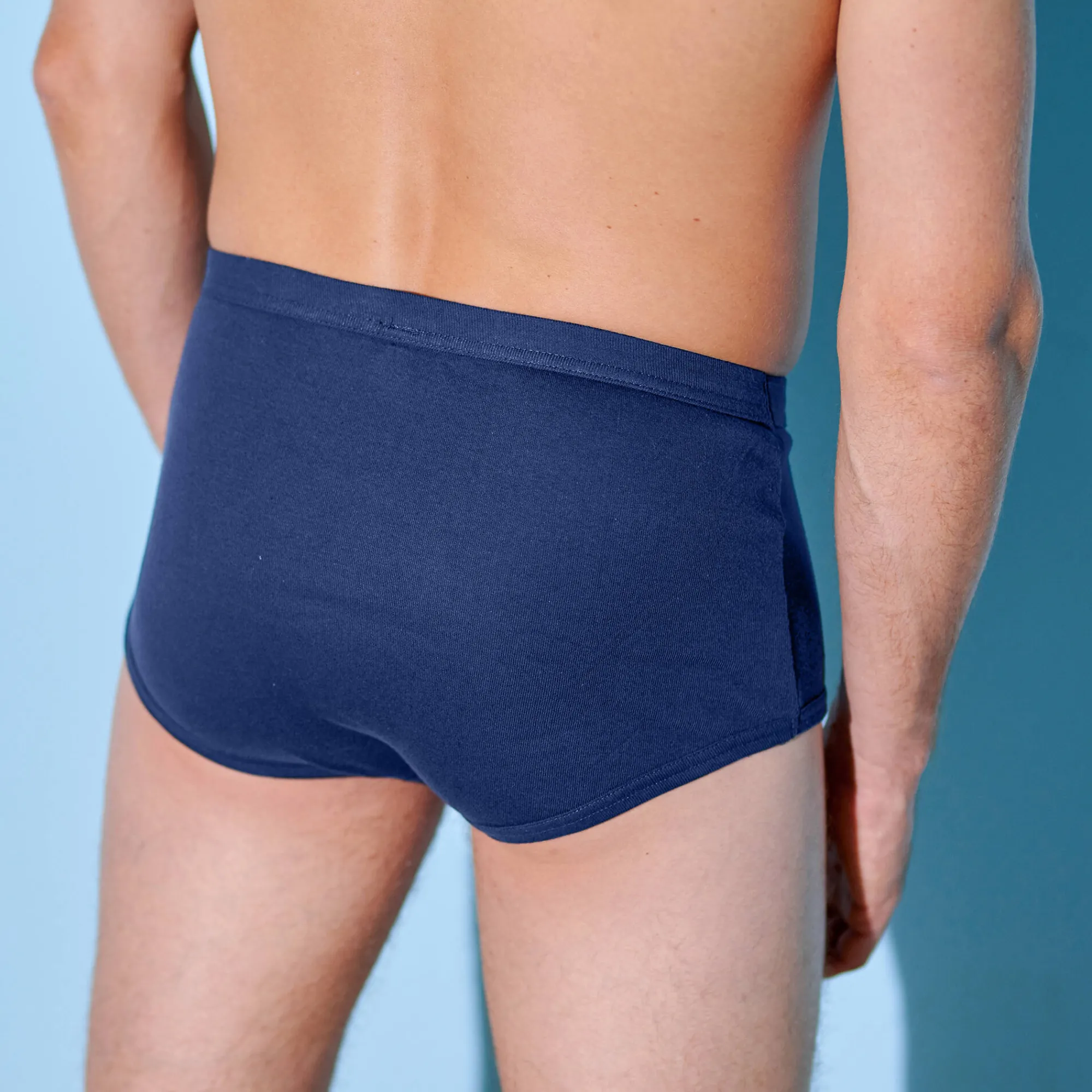 Ondergoed<Blancheporte Open slip met hoge taille - set van 3 marine