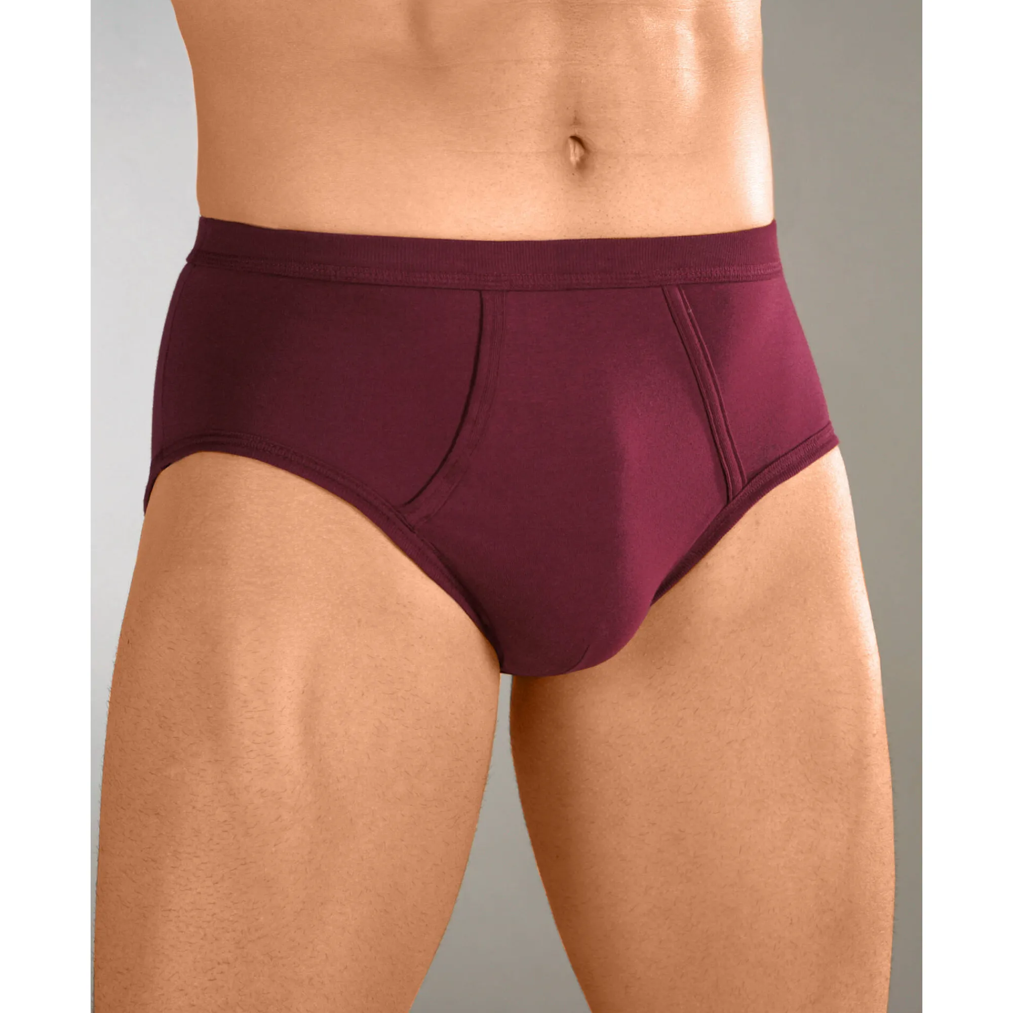 Ondergoed<Blancheporte Open slip met hoge taille - set van 6 bordeaux / blauw