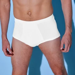 Ondergoed<Blancheporte Open slip met hoge taille - set van 3 wit