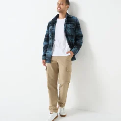 T-Shirt, Hemd En Polo<Blancheporte Overhemd met knopen, in geruit flanel van zware kwaliteit blauw / zwart