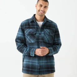 T-Shirt, Hemd En Polo<Blancheporte Overhemd met knopen, in geruit flanel van zware kwaliteit blauw / zwart