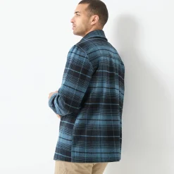 T-Shirt, Hemd En Polo<Blancheporte Overhemd met knopen, in geruit flanel van zware kwaliteit blauw / zwart