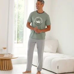 Pyjama En Kamerjas<Blancheporte Pantalon pyjama coton uni chiné grijs