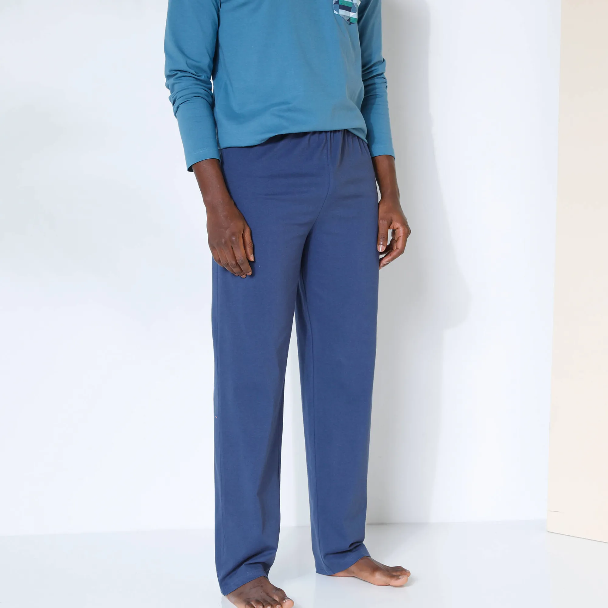 Pyjama En Kamerjas<Blancheporte Pantalon pyjama coton uni marine