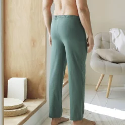 Pyjama En Kamerjas<Blancheporte Pantalon pyjama coton uni donkergroen