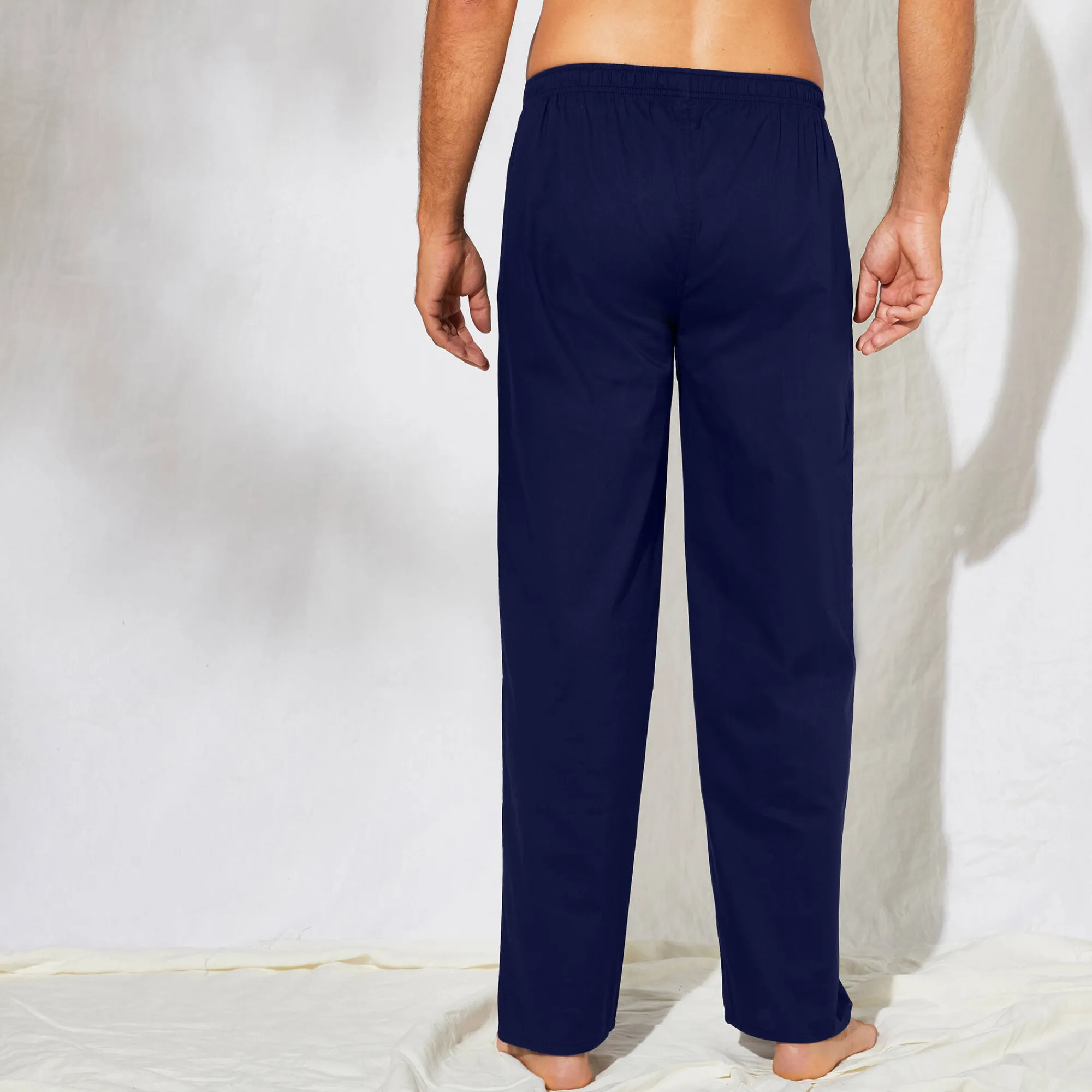 Pyjama En Kamerjas<Blancheporte Pantalon pyjama uni + carreaux bas droits - lot de 2 blauw + marine