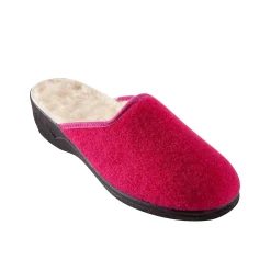 Sloffen|Sloffen<Blancheporte Pantoffels - wolvoering framboos