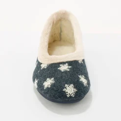Sloffen|Sloffen<Blancheporte Pantoffels in ballerinamodel marine
