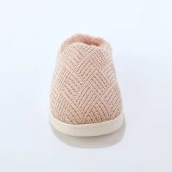 Sloffen|Sloffen<Blancheporte Pantoffels in muiltjesmodel, gevoerd roze