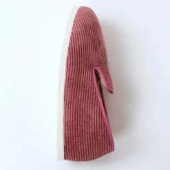 Sloffen|Sloffen<Blancheporte Pantoffels in velours met wolvoering roze