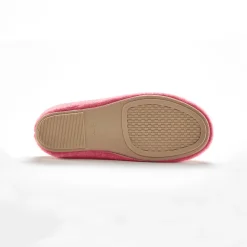 Sloffen|Sloffen<Blancheporte Pantoffels met opgelegde bloem - comfortabele breedte framboos
