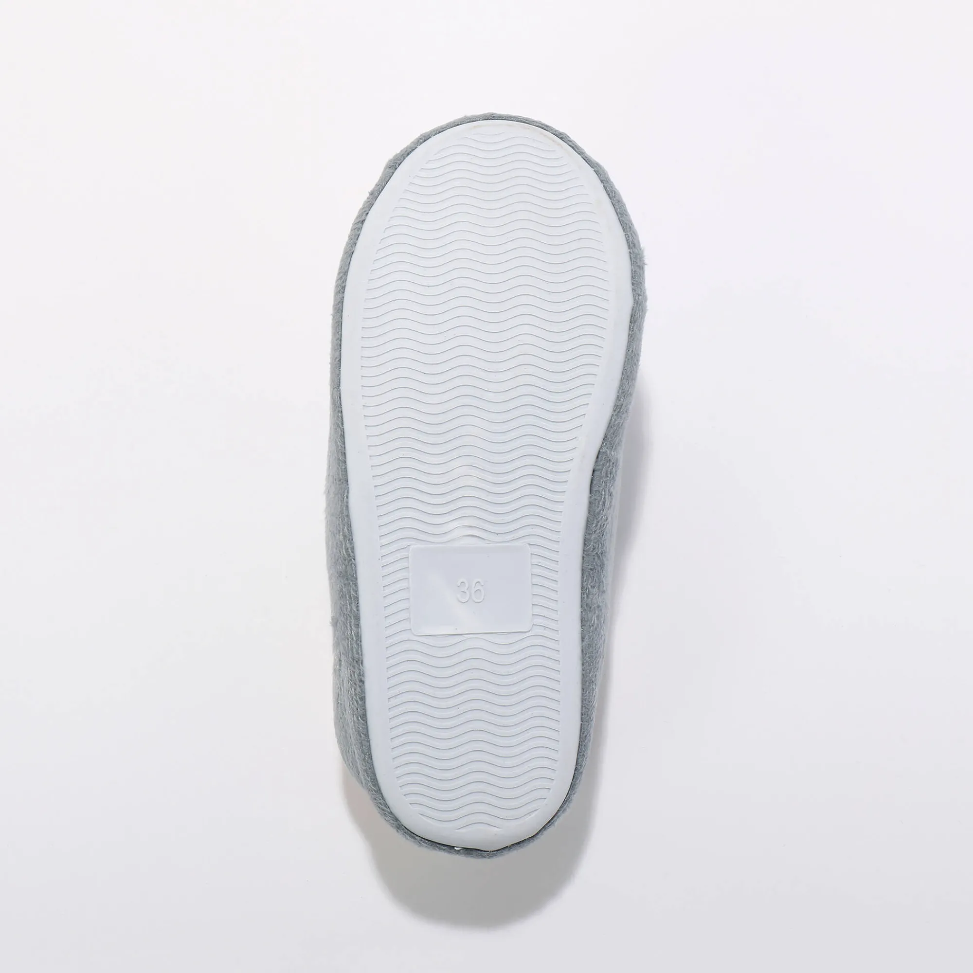 Sloffen|Sloffen<Blancheporte Pantoffels met pompon en zeeleeuwprint grijs
