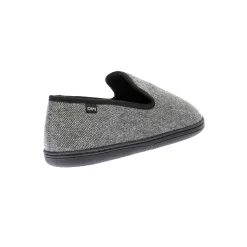 Schoenen|Schoenen Heren<Dim Pantoffels met visgraatmotief donkergrijs
