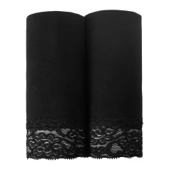 Body En Panty<Blancheporte Pantybroekje in katoen en kant - set van 2 zwart