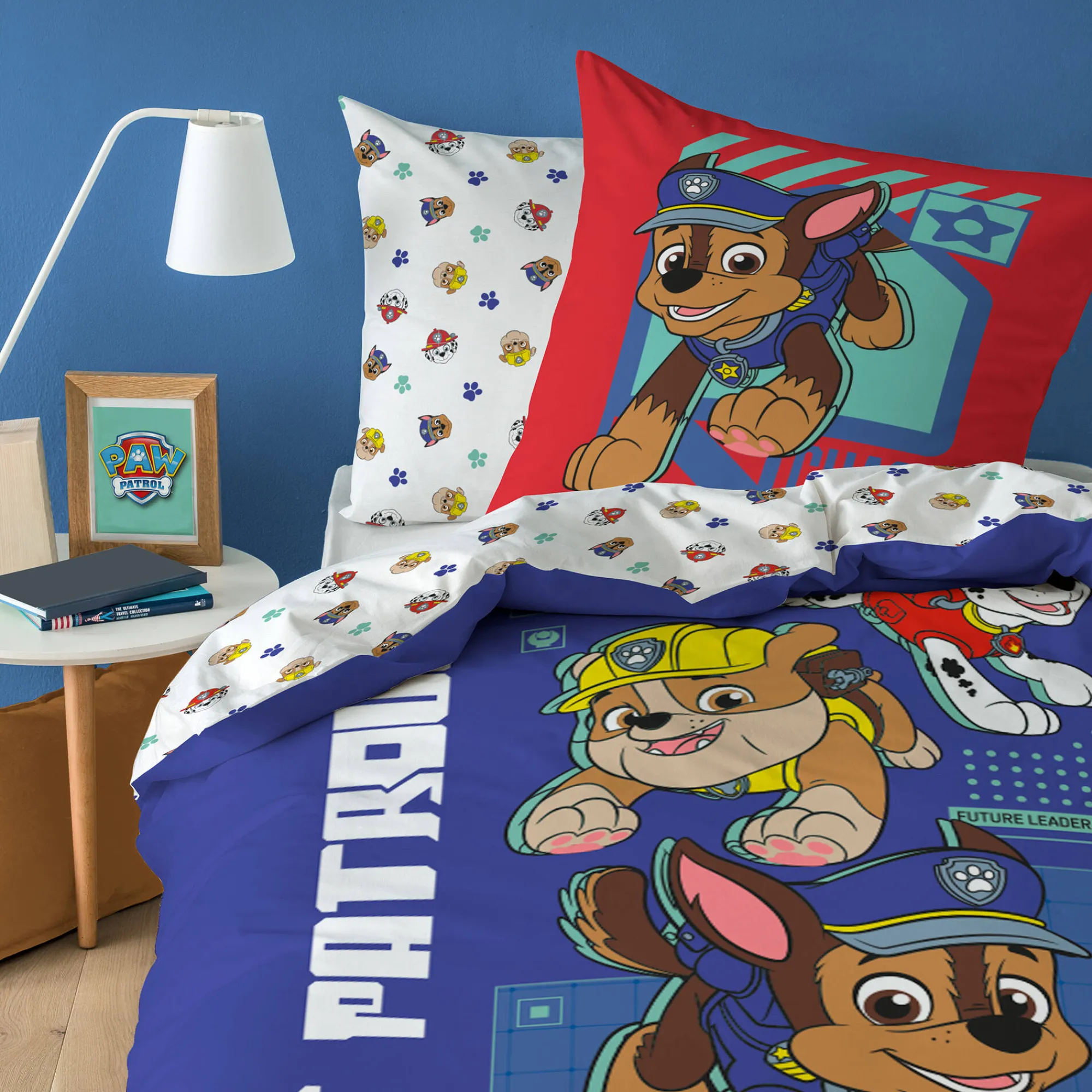 Bedlinnenset Kids|Delige Bedlinnenset<Patpatrouille Pat'Patrouille katoenen set bedlinnen blauw