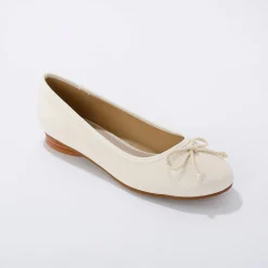 Ballerina's|Schoenen<Blancheporte Platte ballerina's cr&egrave;me