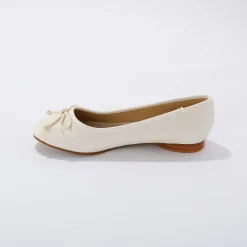 Ballerina's|Schoenen<Blancheporte Platte ballerina's cr&egrave;me