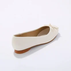 Ballerina's|Schoenen<Blancheporte Platte ballerina's crème