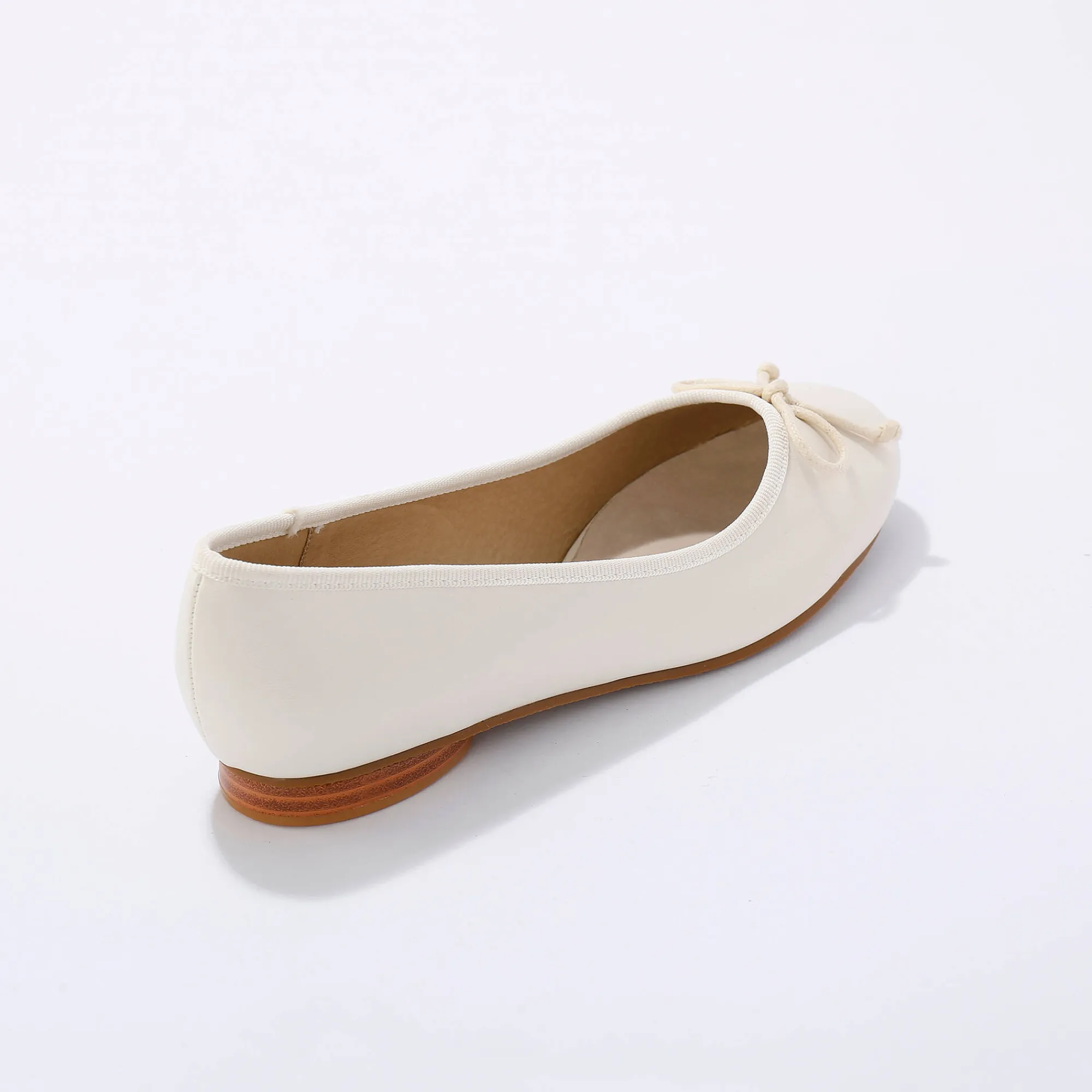 Ballerina's|Schoenen<Blancheporte Platte ballerina's crème