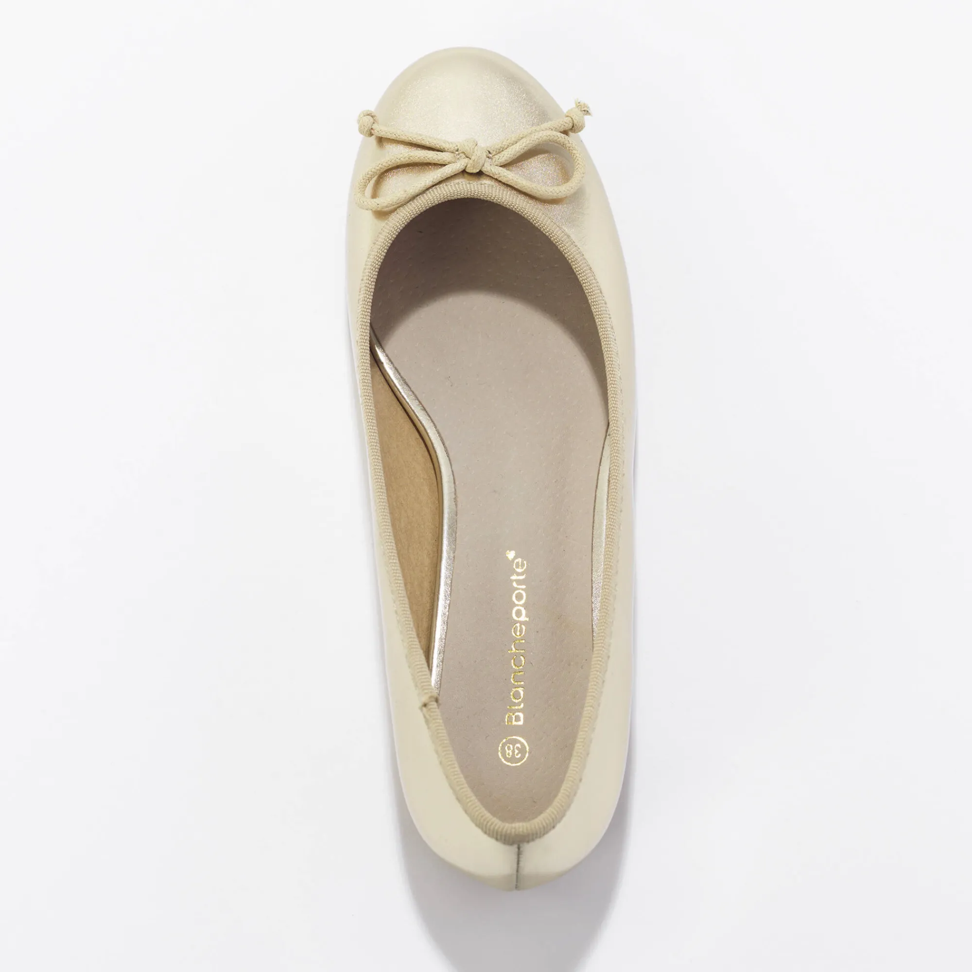 Feestelijke Schoenen|Ballerina's<Blancheporte Platte ballerina's goudkleurig