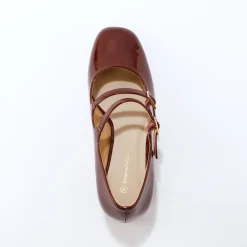 Feestelijke Schoenen|Ballerina's<Blancheporte Platte ballerina's in microvezel bordeaux