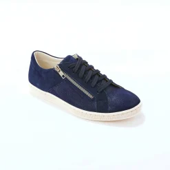 Baskets En Sneakers|Schoenen<Blancheporte Platte ballerina's in microvezel marine