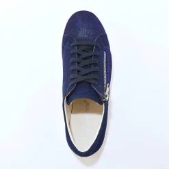 Baskets En Sneakers|Schoenen<Blancheporte Platte ballerina's in microvezel marine