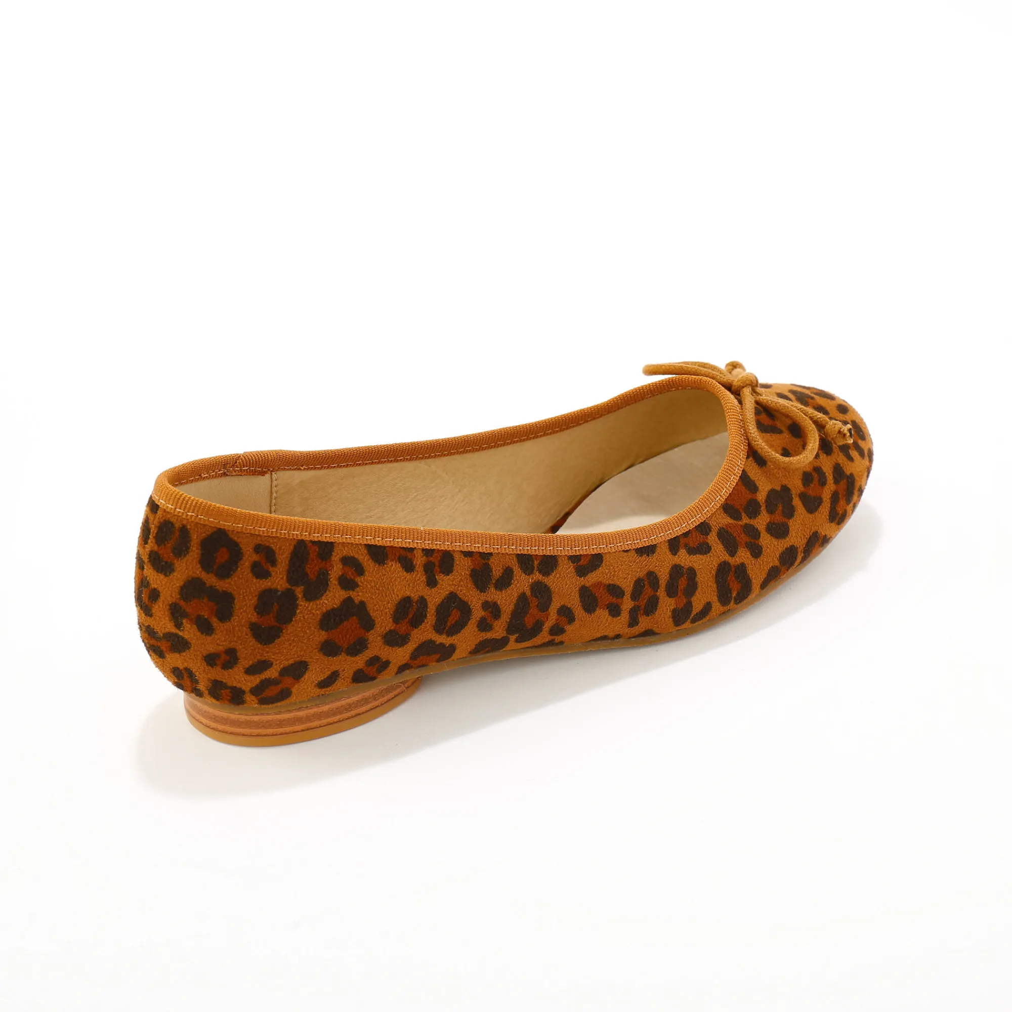 Feestelijke Schoenen|Ballerina's<Blancheporte Platte ballerina's met luipaardprint beige / zwart
