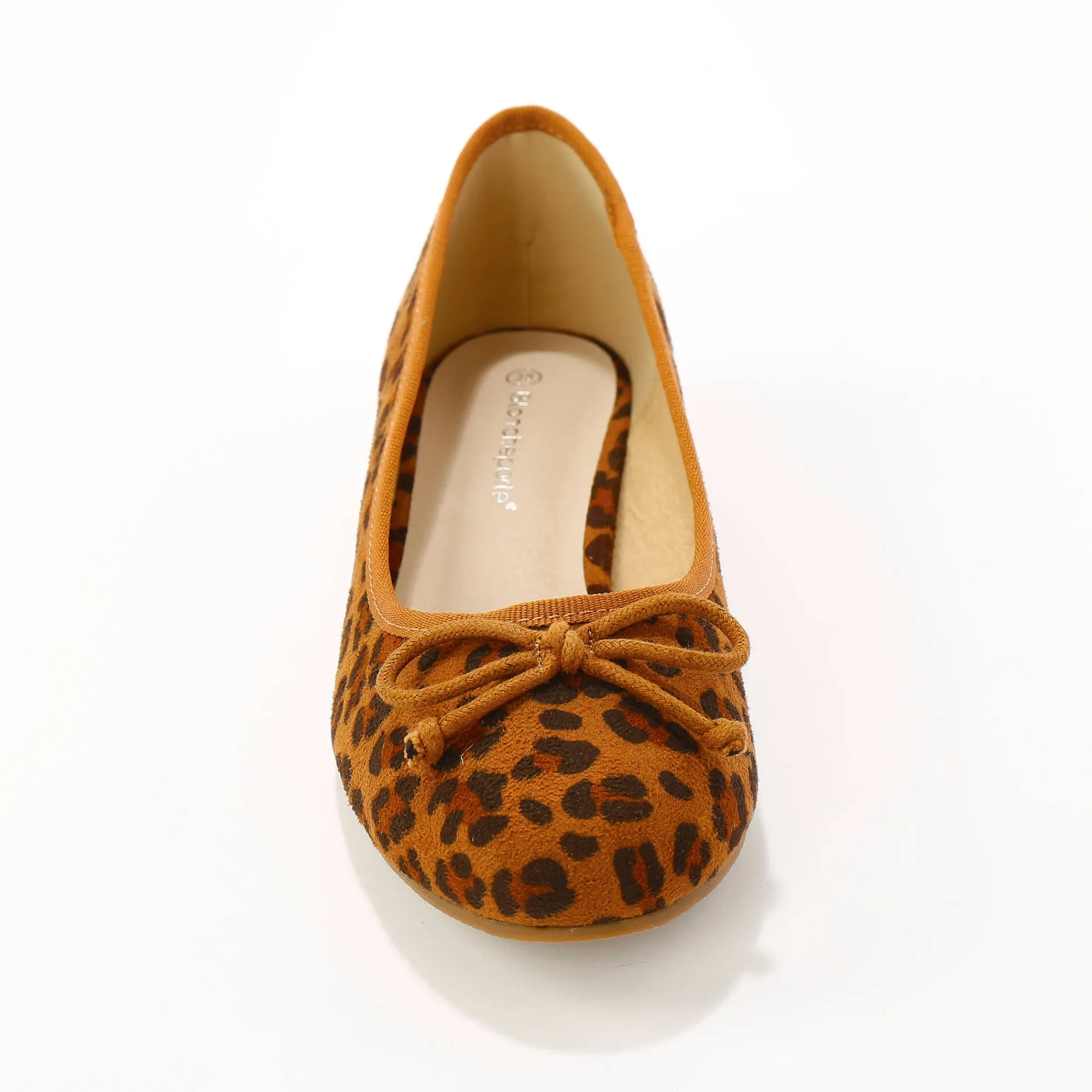 Feestelijke Schoenen|Ballerina's<Blancheporte Platte ballerina's met luipaardprint beige / zwart