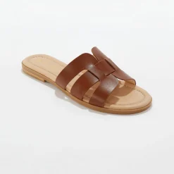 Muiltjes En Klompen|Sandalen En Espadrilles<Blancheporte Platte muiltjes karamel