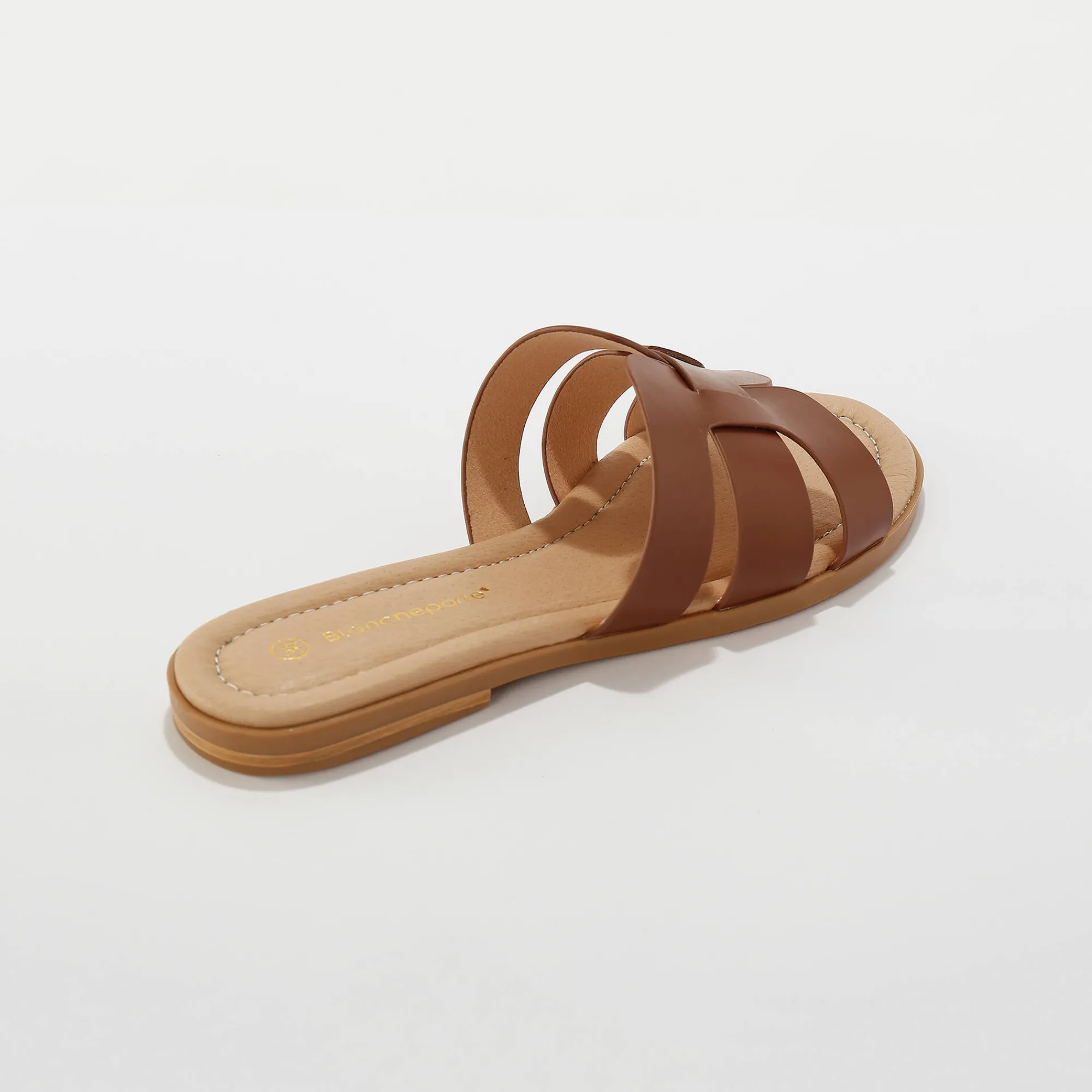 Muiltjes En Klompen|Sandalen En Espadrilles<Blancheporte Platte muiltjes karamel