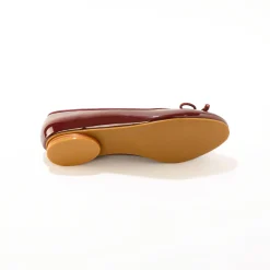 Feestelijke Schoenen|Ballerina's<Blancheporte Platte muiltjes in leer - zwart bordeaux