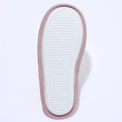 Sloffen|Sloffen<Blancheporte Platte, soepele muiltjes met ster roze