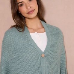Peignoir En Kamerjas<Blancheporte Poncho in tricot kaki