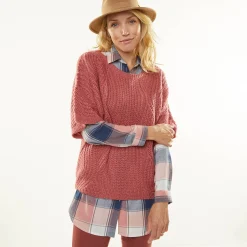 Trui En Vest<Blancheporte Poncho trui met mouwen op ellebooglengte tomette