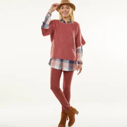 Trui En Vest<Blancheporte Poncho trui met mouwen op ellebooglengte tomette