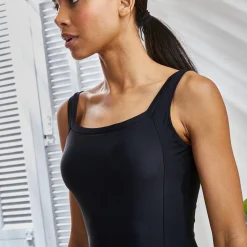 Badmode|Badmode<Blancheporte Postoperatief badpak Solaro, ingewerkte brassière zwart