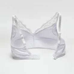 Beha<Blancheporte Postoperatieve foulardbeha in stretchkatoen - zonder beugels wit