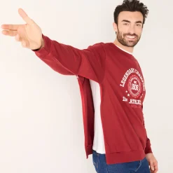 Sweater|Trui En Vest<Blancheporte Praktische sweater met ronde hals, met ritsen opzij rood