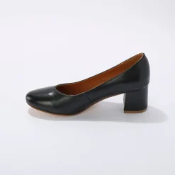 Feestelijke Schoenen|Pumps<Blancheporte Pumps in glad leer met ronde neus zwart