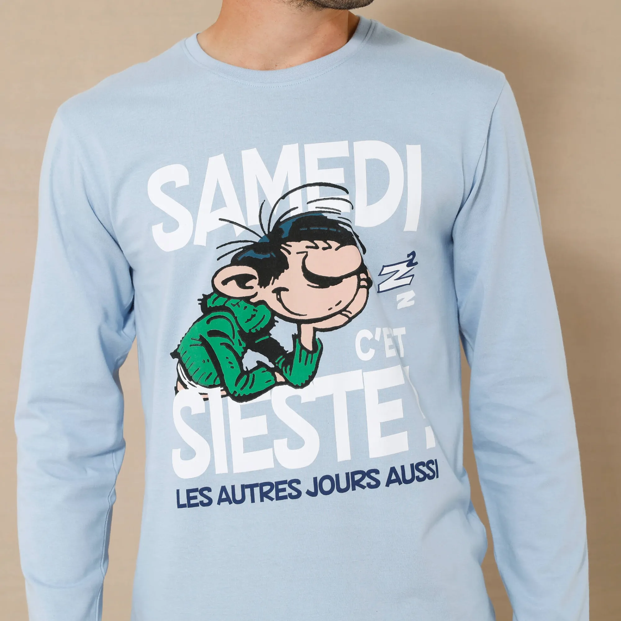 Pyjama En Kamerjas<Blancheporte Pyjama Gaston Lagaffe® jeansblauw / marine