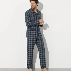 Pyjama En Kamerjas<Blancheporte Pyjama in geruit flanel grijs
