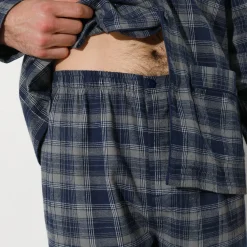Pyjama En Kamerjas<Blancheporte Pyjama in geruit flanel grijs